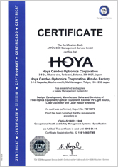 OHSAS CERTIFICATE