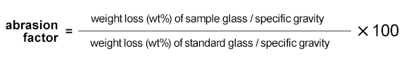 FA (Abrasion factor): Formula